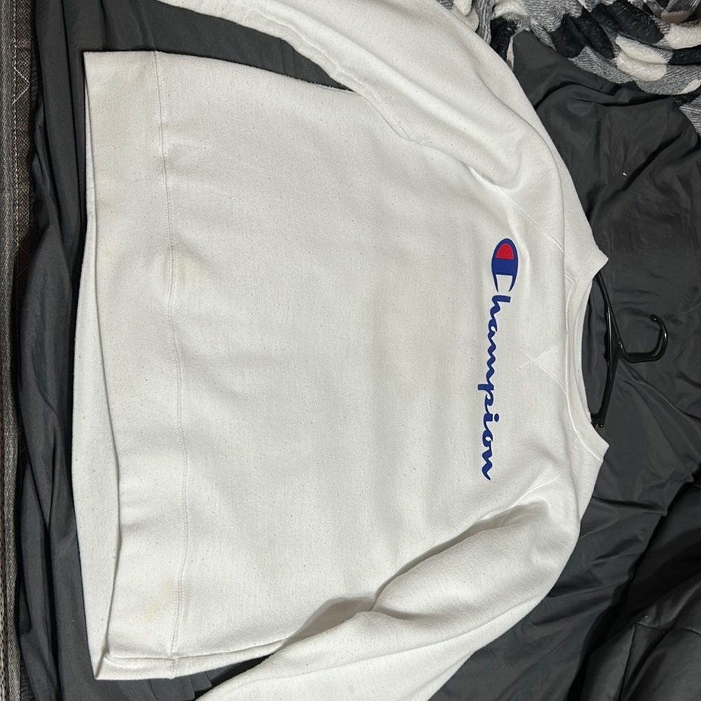 white champion sweatshirt- Large